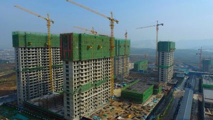 山西路橋丹河新城房地產公司丹河藍灣項目順利實現陸續封頂